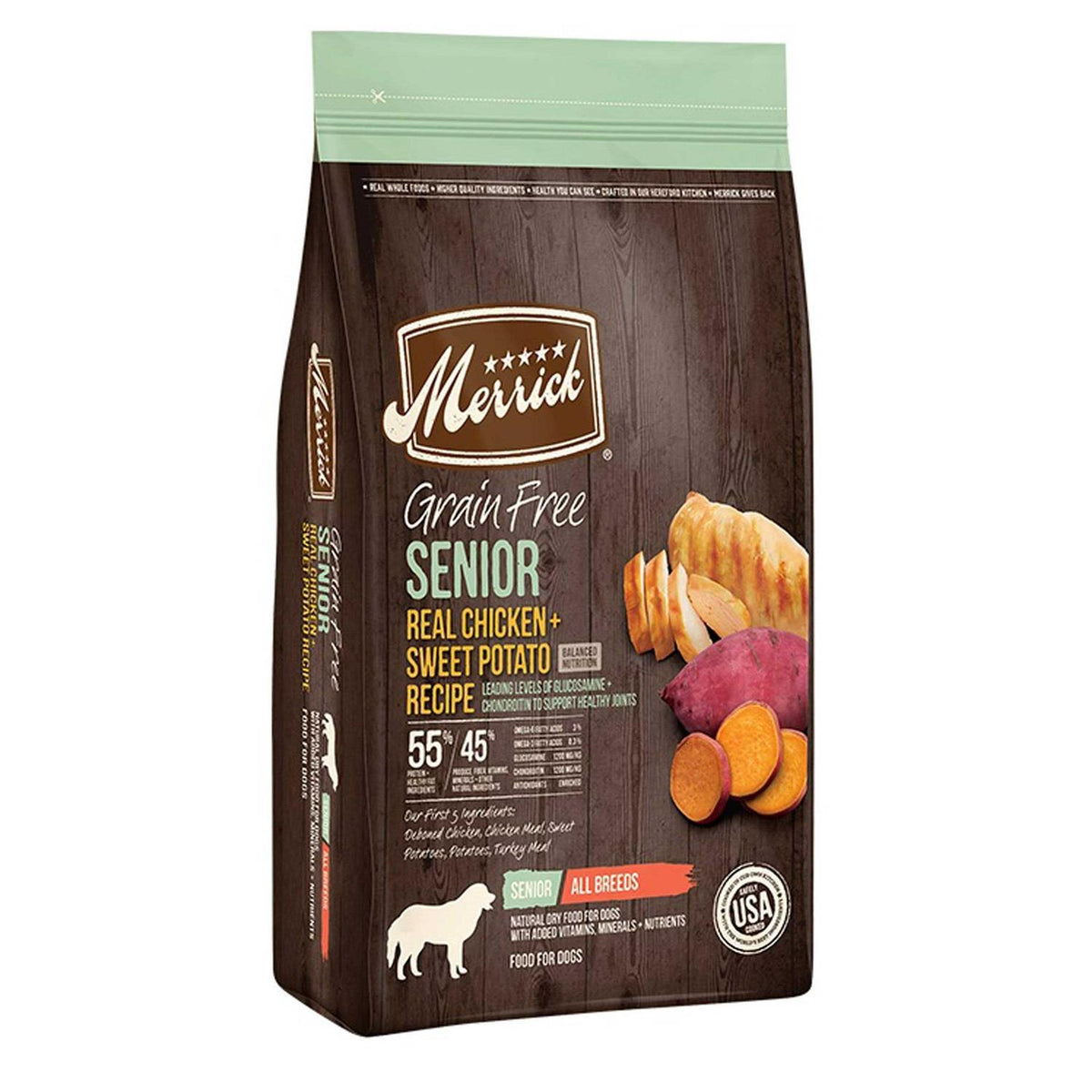 Grain Free Real Chicken Sweet Potato Recipe Senior Dry Dog Food I54470
