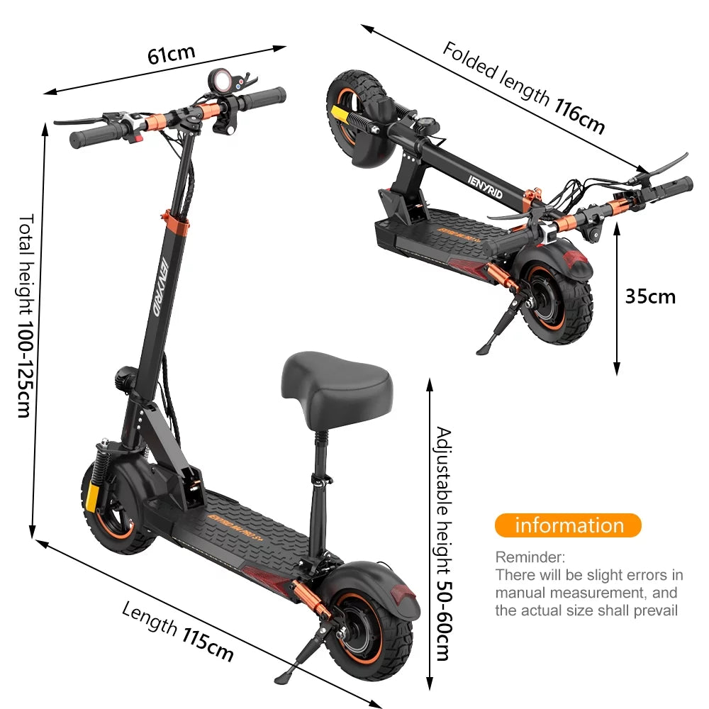 700W Folding Electric Scooter with Seat D16730
