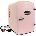 6 Can AC/DC Mini Fridge Cooler, Pink T27608