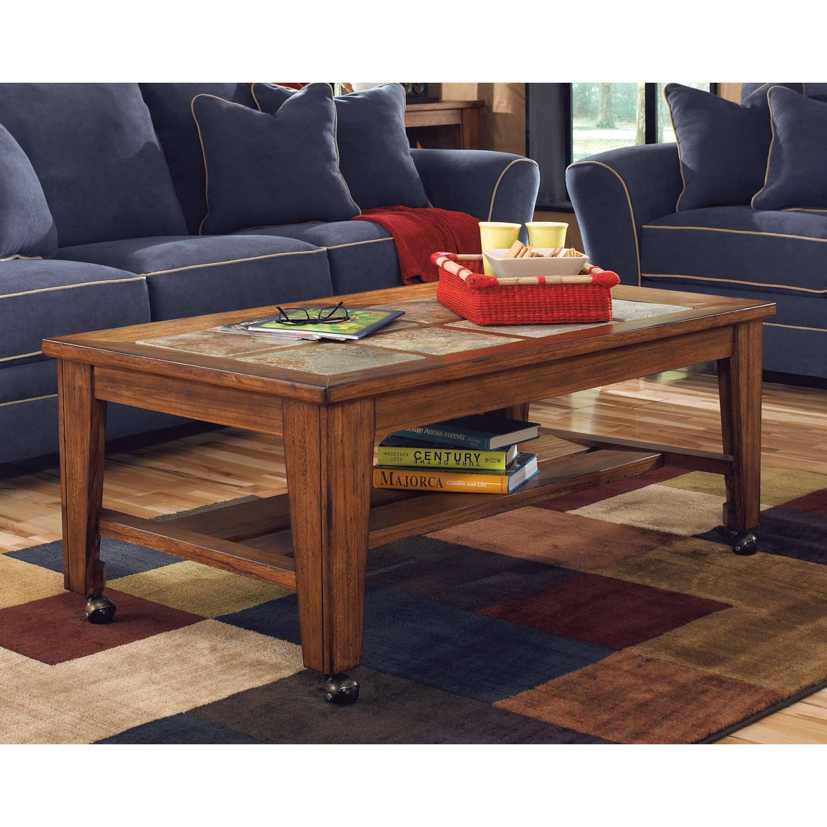 Rectangular Cocktail Table, Brown C2154