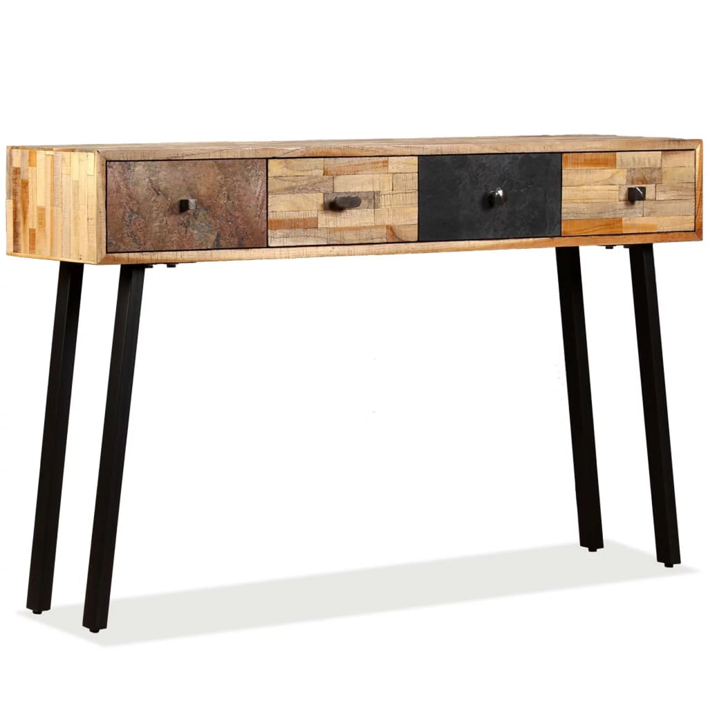Solid Reclaimed Teak Console Table W418