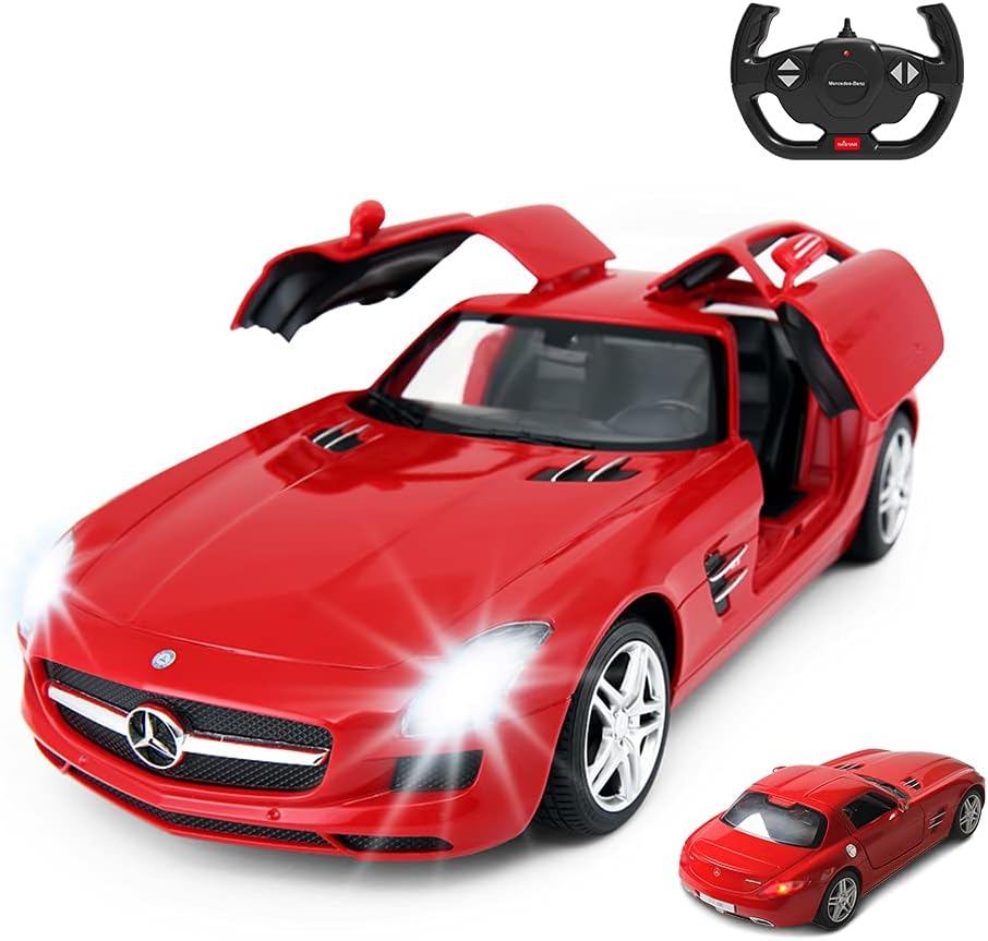 1/14 Scale Remote Control Mercedes-Benz SLS AMG Car, Red Pack of 2 E9637