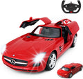 1/14 Scale Remote Control Mercedes-Benz SLS AMG Car, Red Pack of 2 E9637
