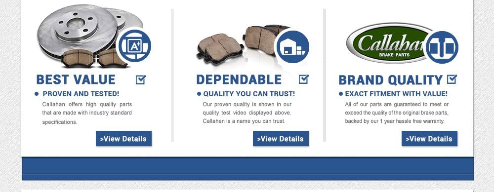 Premium 6 Lug Brake Rotors + Ceramic Brake Pads + Clips P585121
