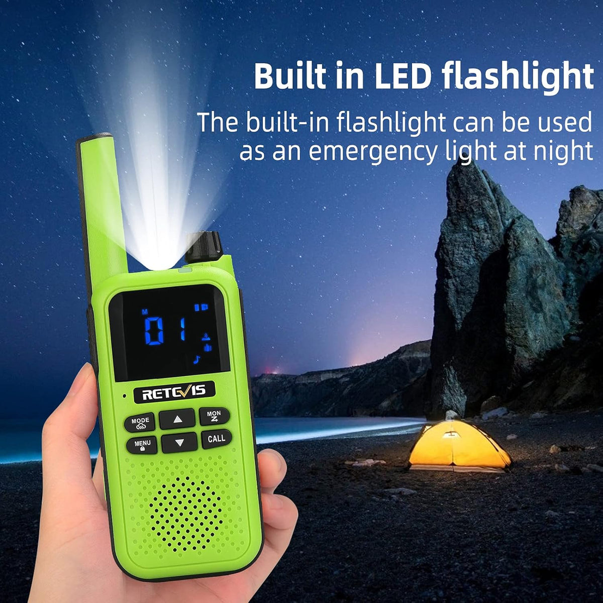 Bluetooth Rechargeable Two Way Radio 1400mAh 3Pcs H49011