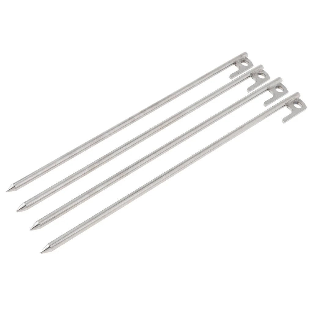 4Pcs Solid Steel Tent Stakes U59837