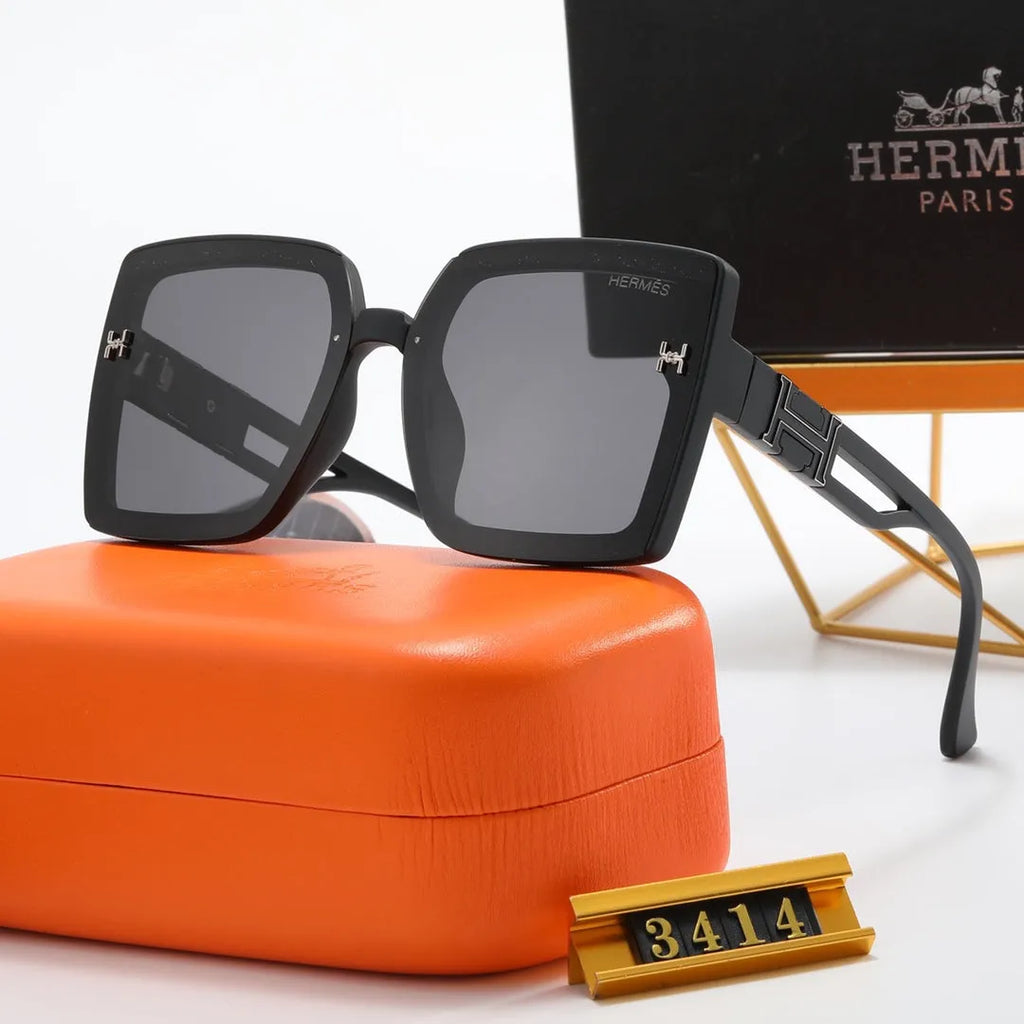 Fashion Big H Hollow Temple Polarized Sunglasses C554988