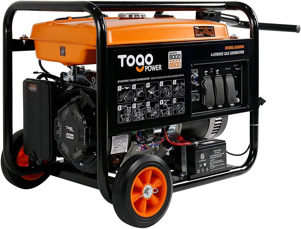 Portable 1000W Gasoline Powered Generator C96720