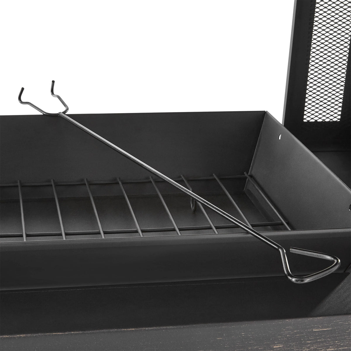 45-Inch Outdoor Steel Fireplace with Chimney D566