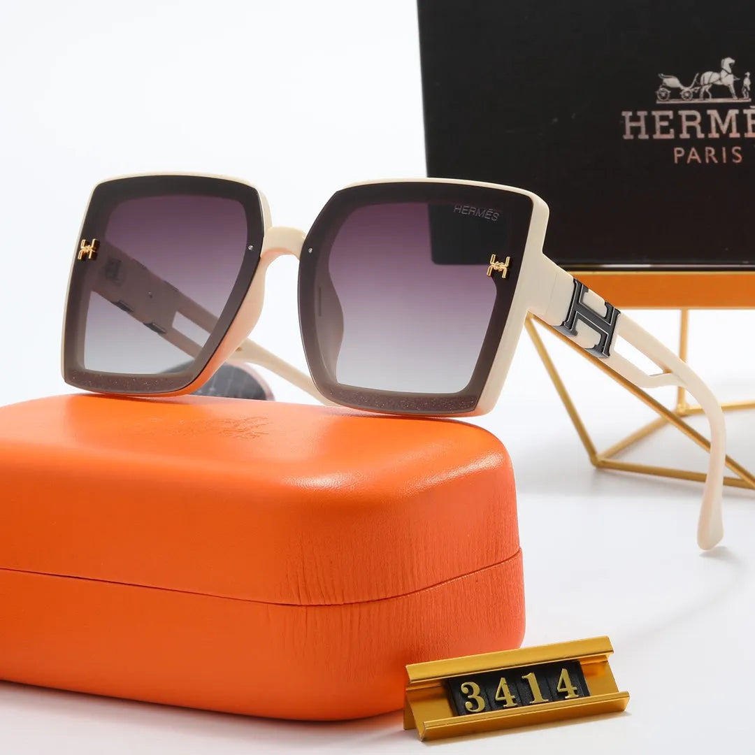 Fashion Big H Hollow Temple Polarized Sunglasses C554988