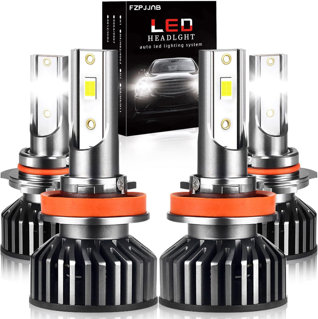 9005 High Beam + H11 Low Beam LED Headlight Bulbs Conversion Kits, 6000K Cool White, Pack of 4 O44039