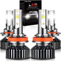 9005 High Beam + H11 Low Beam LED Headlight Bulbs Conversion Kits, 6000K Cool White, Pack of 4 O44039