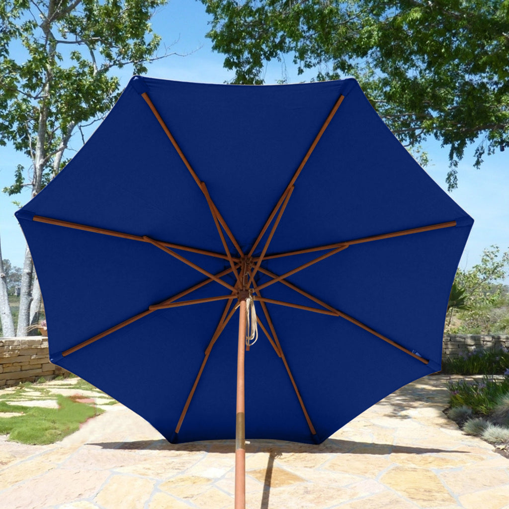 Navy 9ft Umbrella Replacement Canopy 8 Ribs X90972