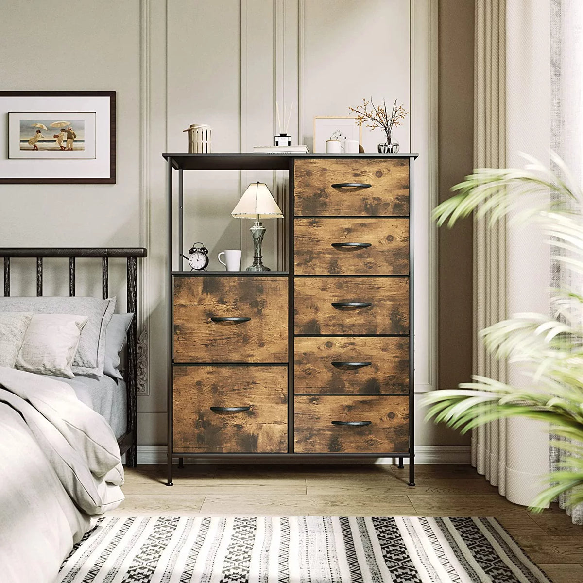 8 Drawer Fabric Dresser X2268