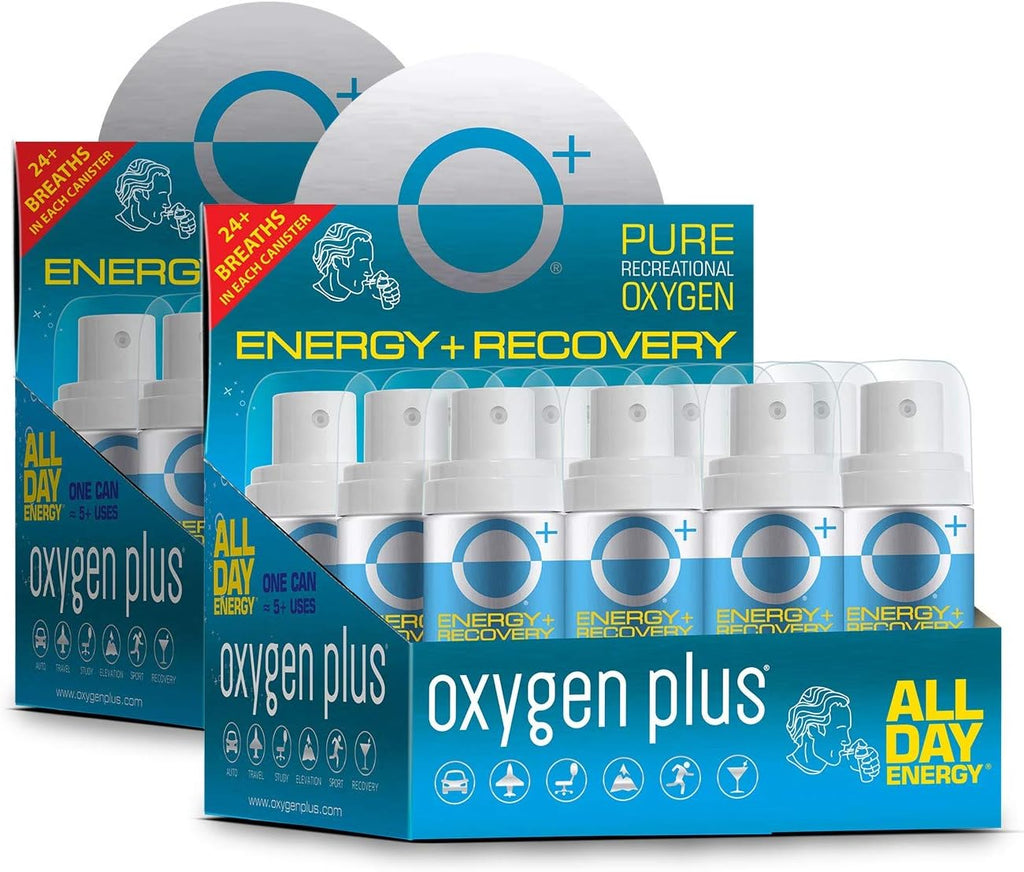 Portable Oxygen Can 24 Pack 99.5% Pure O2 1.55 Liter Cans U194