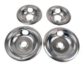 Set Of 4 Chrome Drip Pans D288248