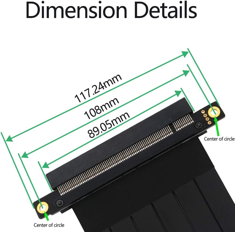 PCIE Express 3.0 16X Extension Cable 20cm J3792
