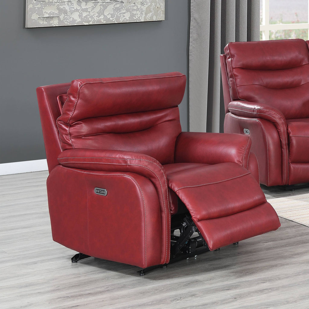 Dark Red Power Recliner Chair W191169