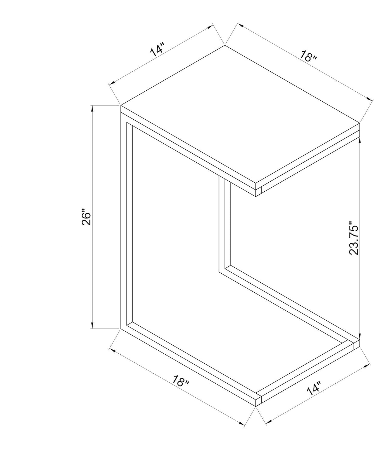 Black Accent C Table Z277300