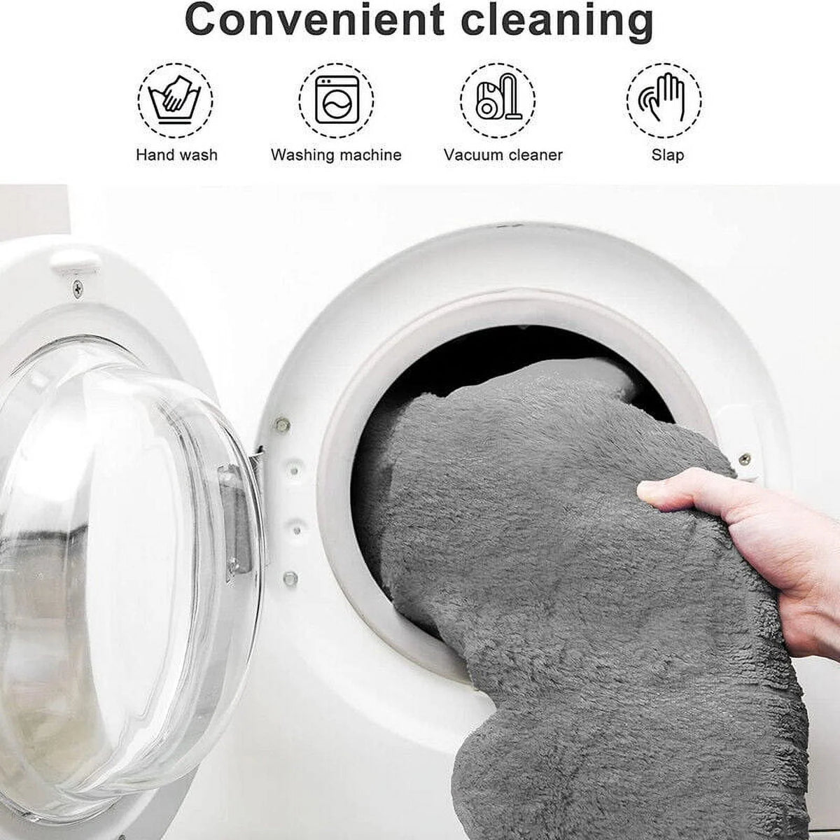 5FT Ultra Soft Bean Bag Chair Cover Light Grey R9940