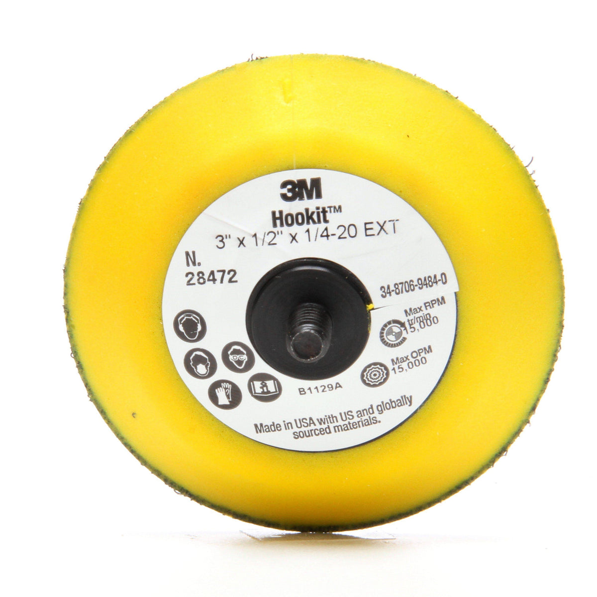 3 in x 1/2 in Hookit Disc Pad, 5 per Case X695544
