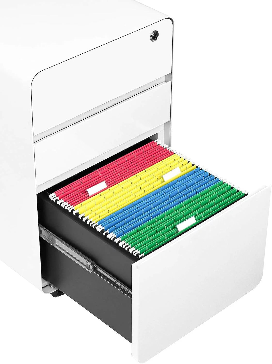 3 Drawer Metal File Cabinet with Lock B7476