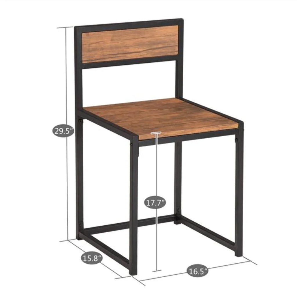 Wood Breakfast Table and Chair Three-Piece Q34289