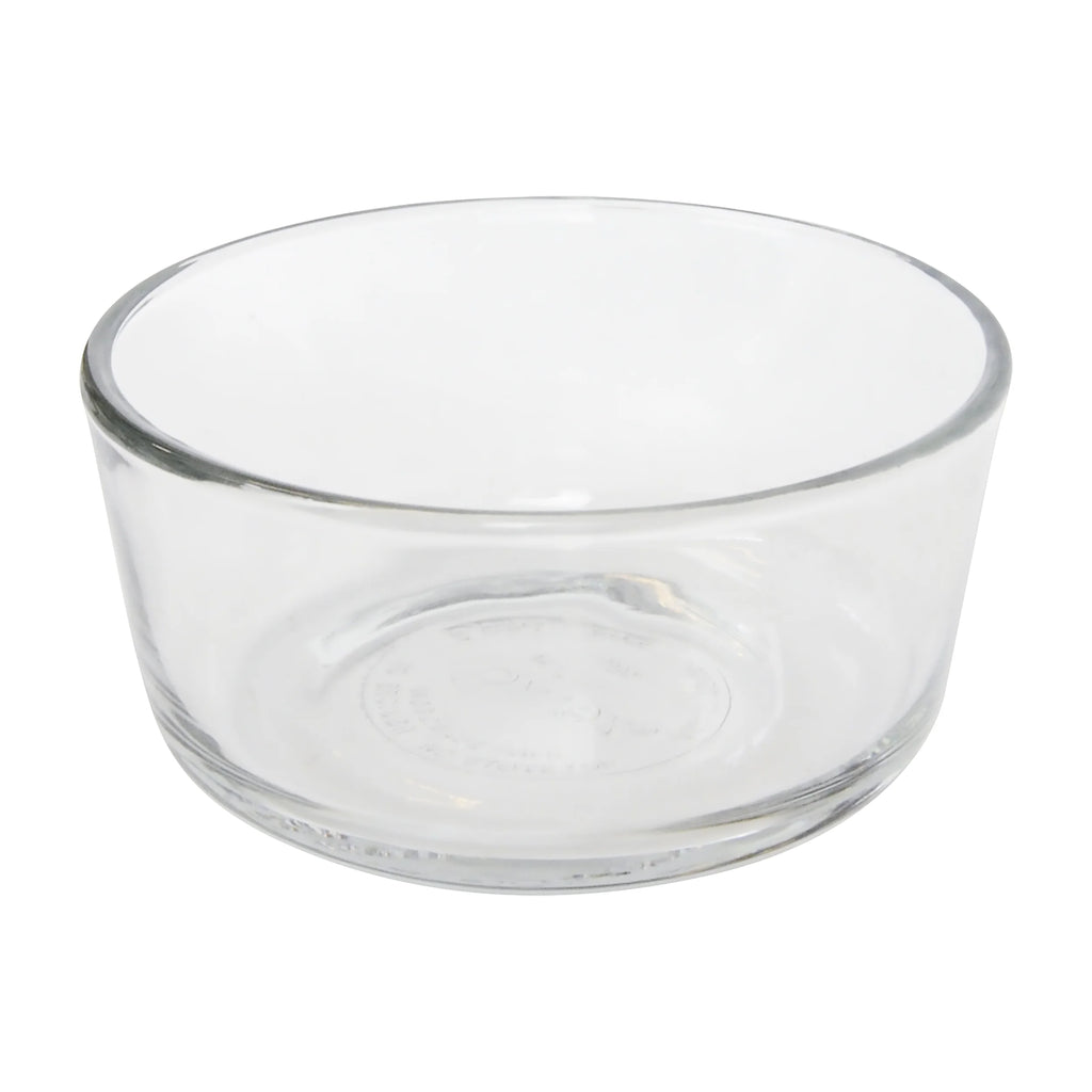 2-Cup Glass Food Storage Bowls with Red Plastic Lids F387158