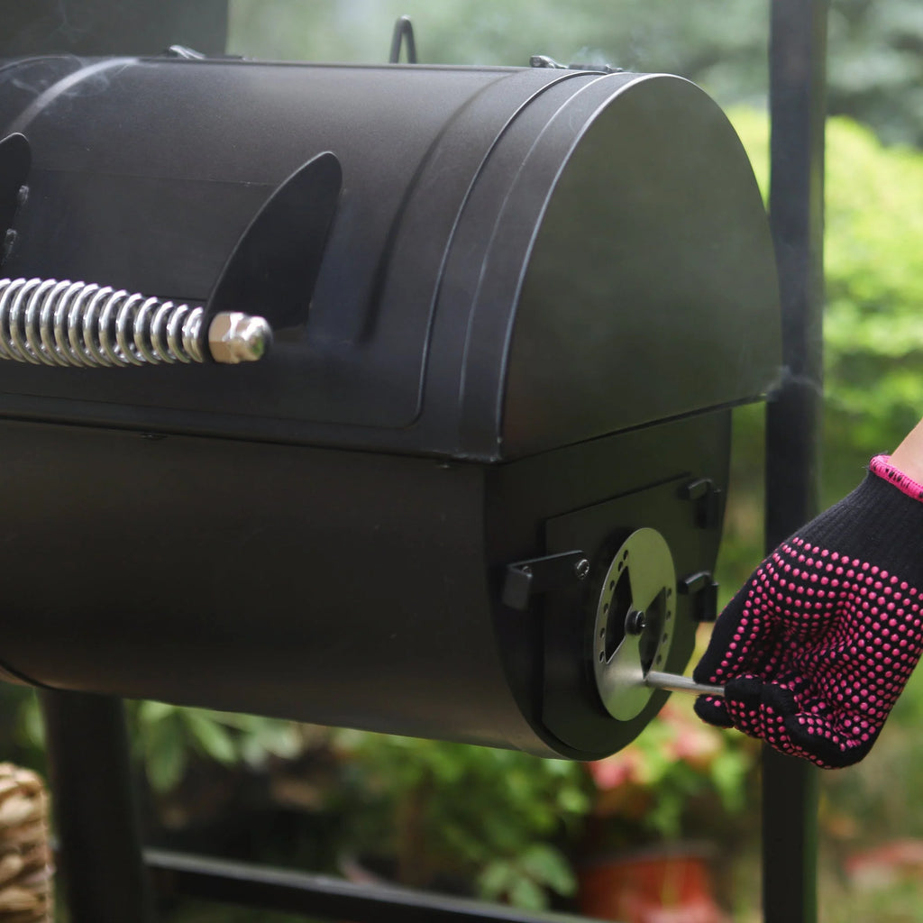 Portable Charcoal Grill with Offset Smoker R814622