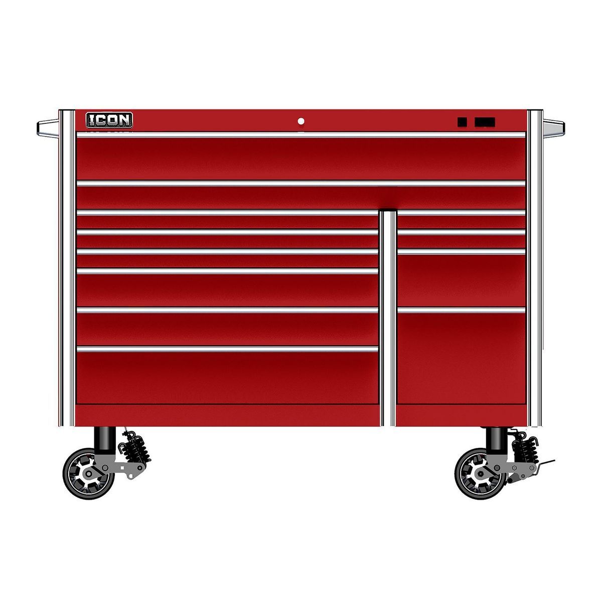56 in. x 25 in. Red Roll Cab W349656