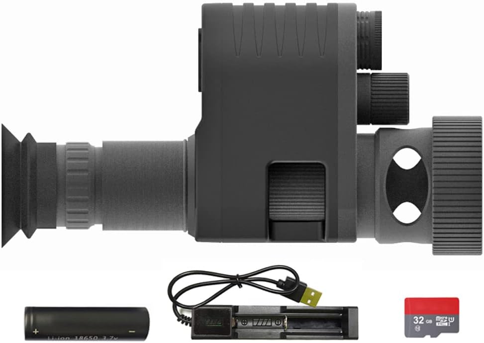 Night Vision Scope 1080P Hunting Riflescope with Quick Install Rings O553