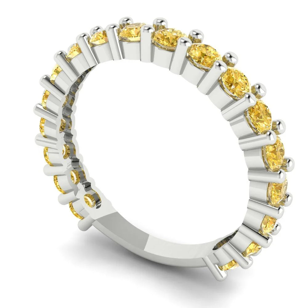 14k White Gold Eternity Band A2715