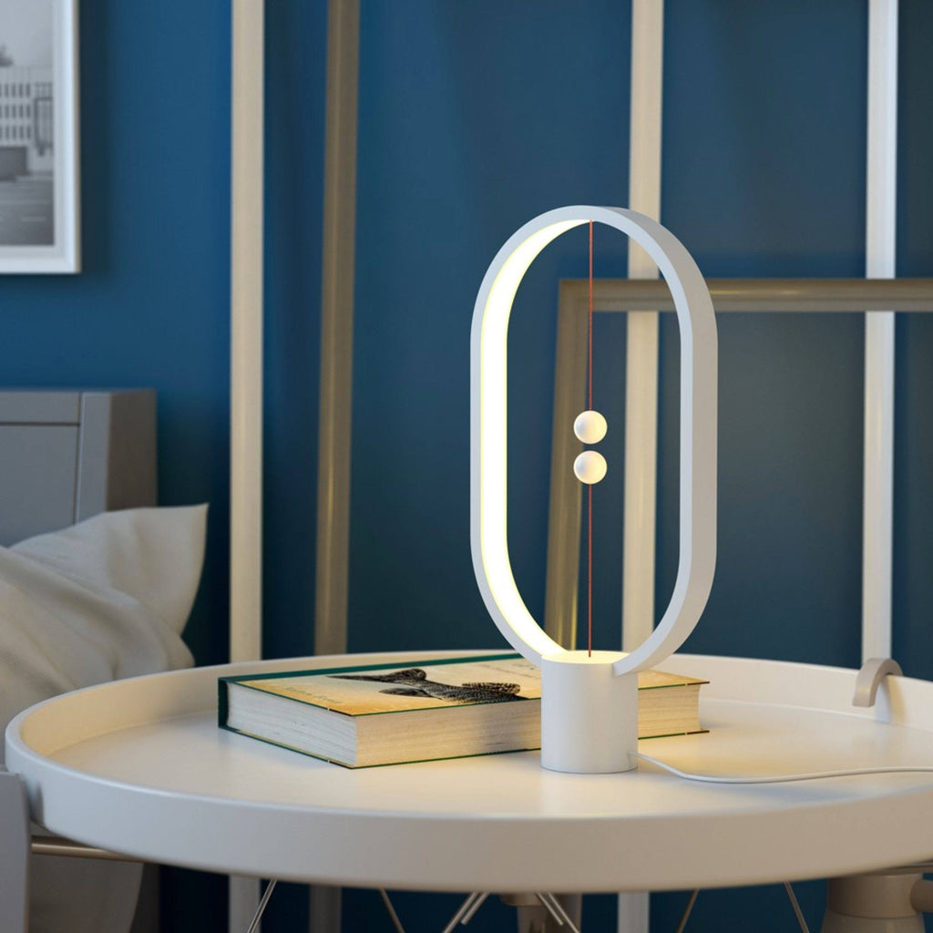 Dark Wood Balance Lamp O20371
