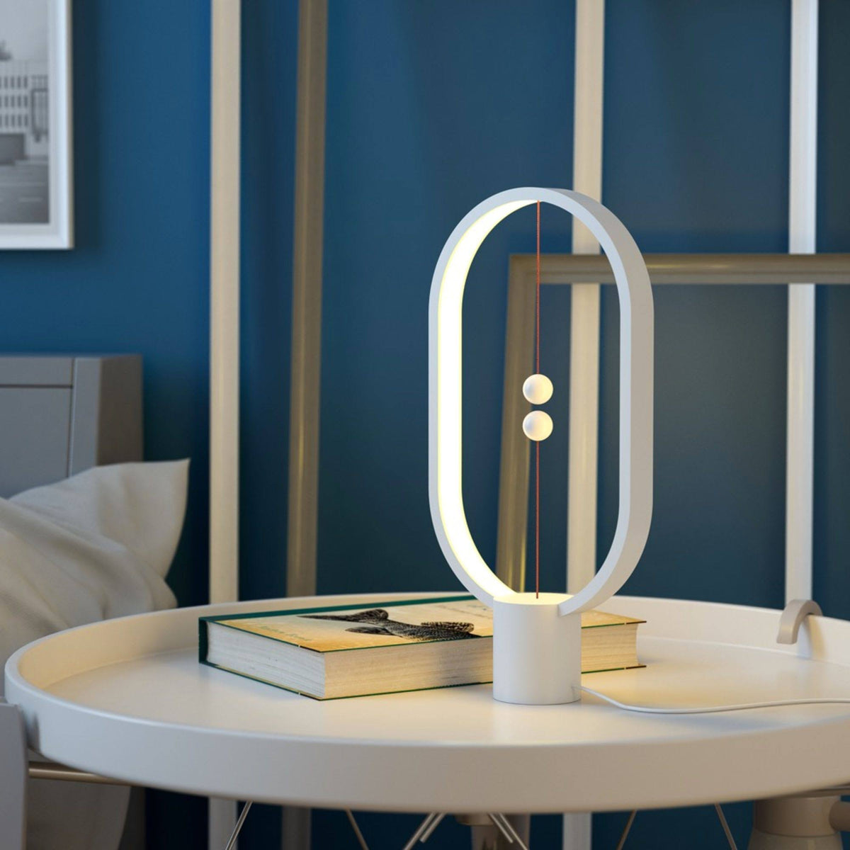 Dark Wood Balance Lamp O20371