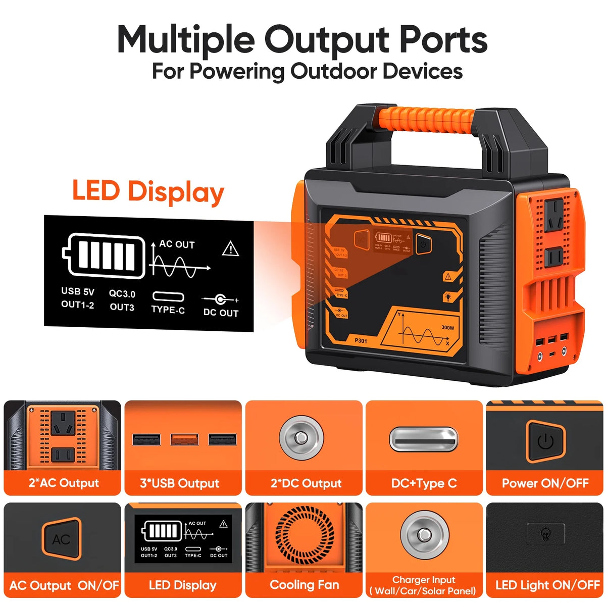 Portable Power Station 300W J6777