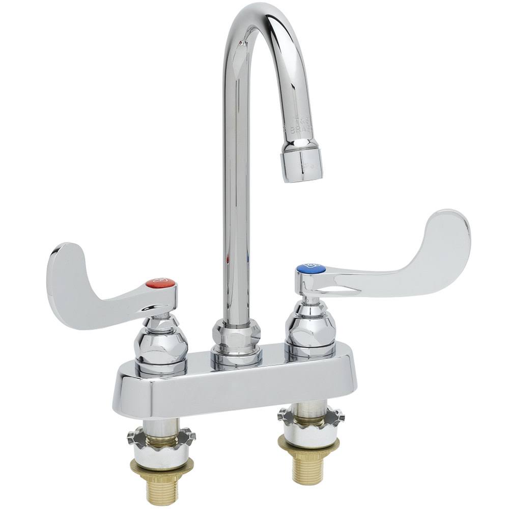 Brass Faucet Workboard, 4x22 Wall Mount V4357