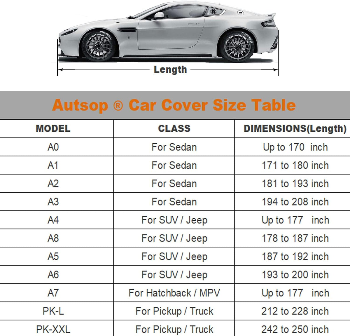 SUV Car Cover Waterproof All Weather 6 Layers with Zipper Cotton B56086