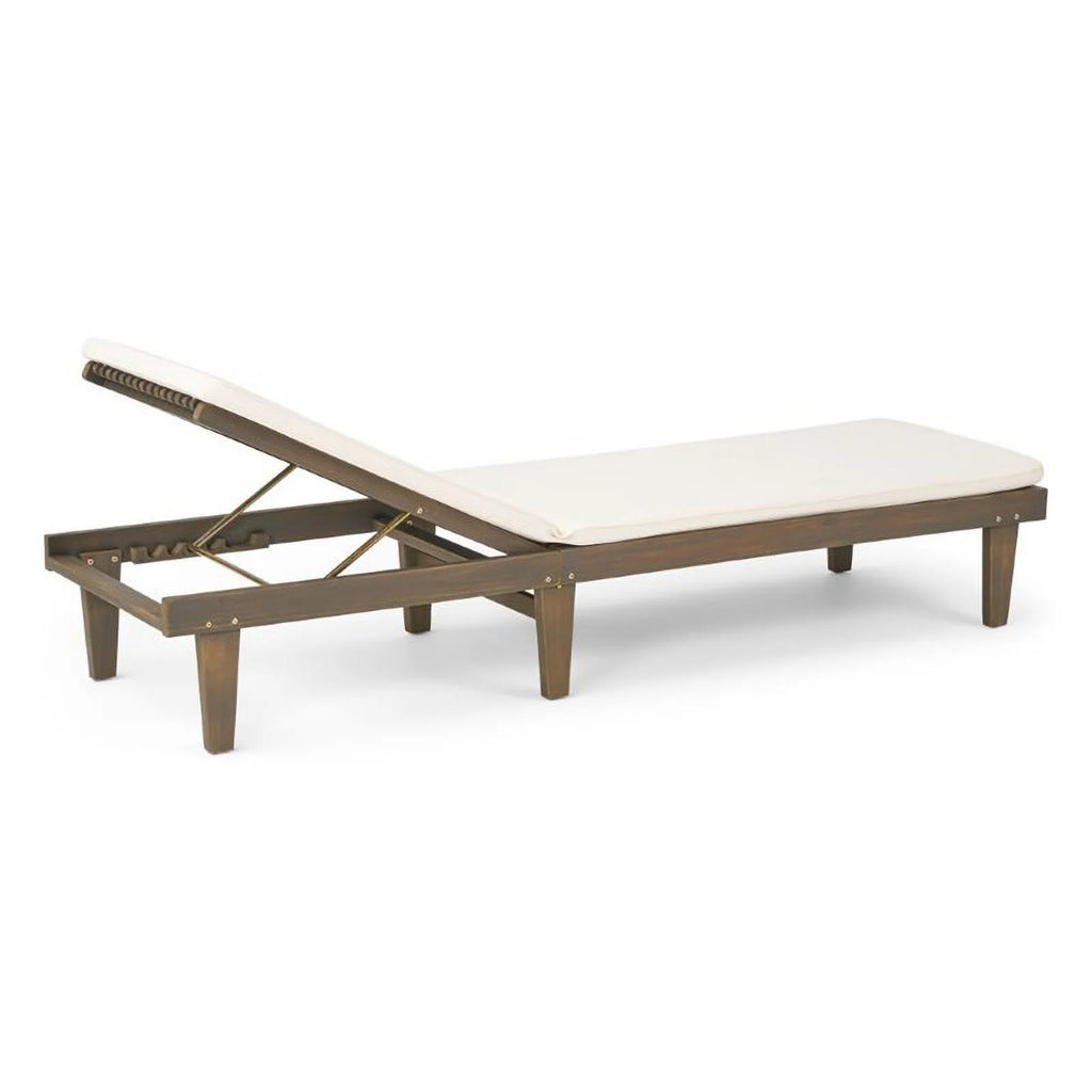 Acacia Wood Chaise Lounge S7917