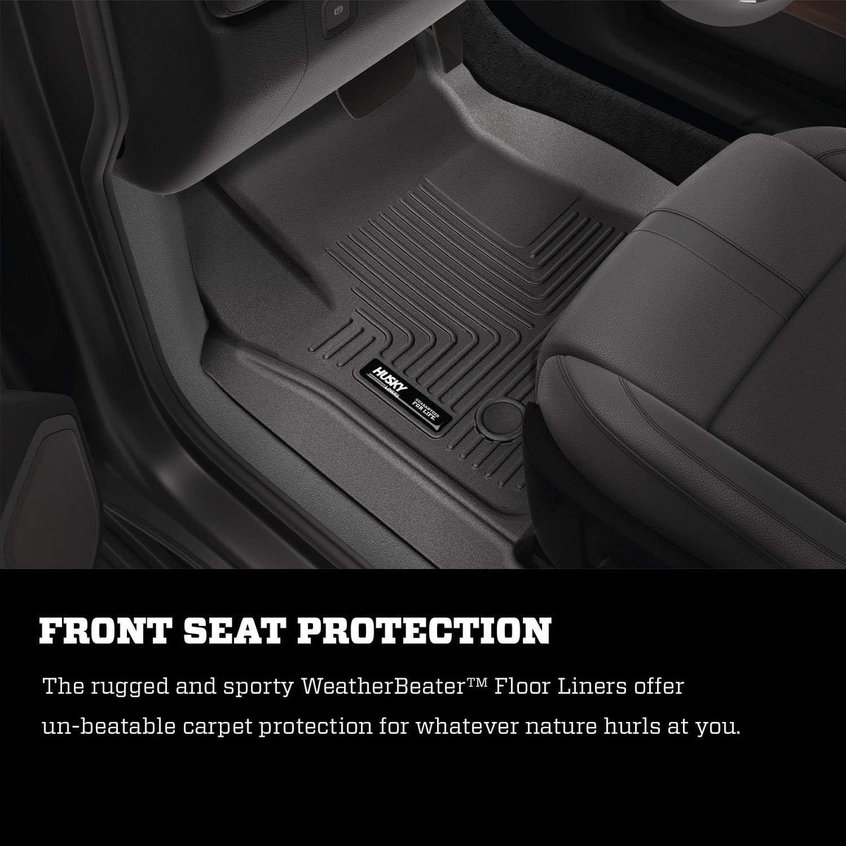 Black Front Floor Liners 2 Pcs T88706