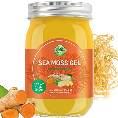 Organic Raw Sea Moss Gel Turmeric 12oz F740