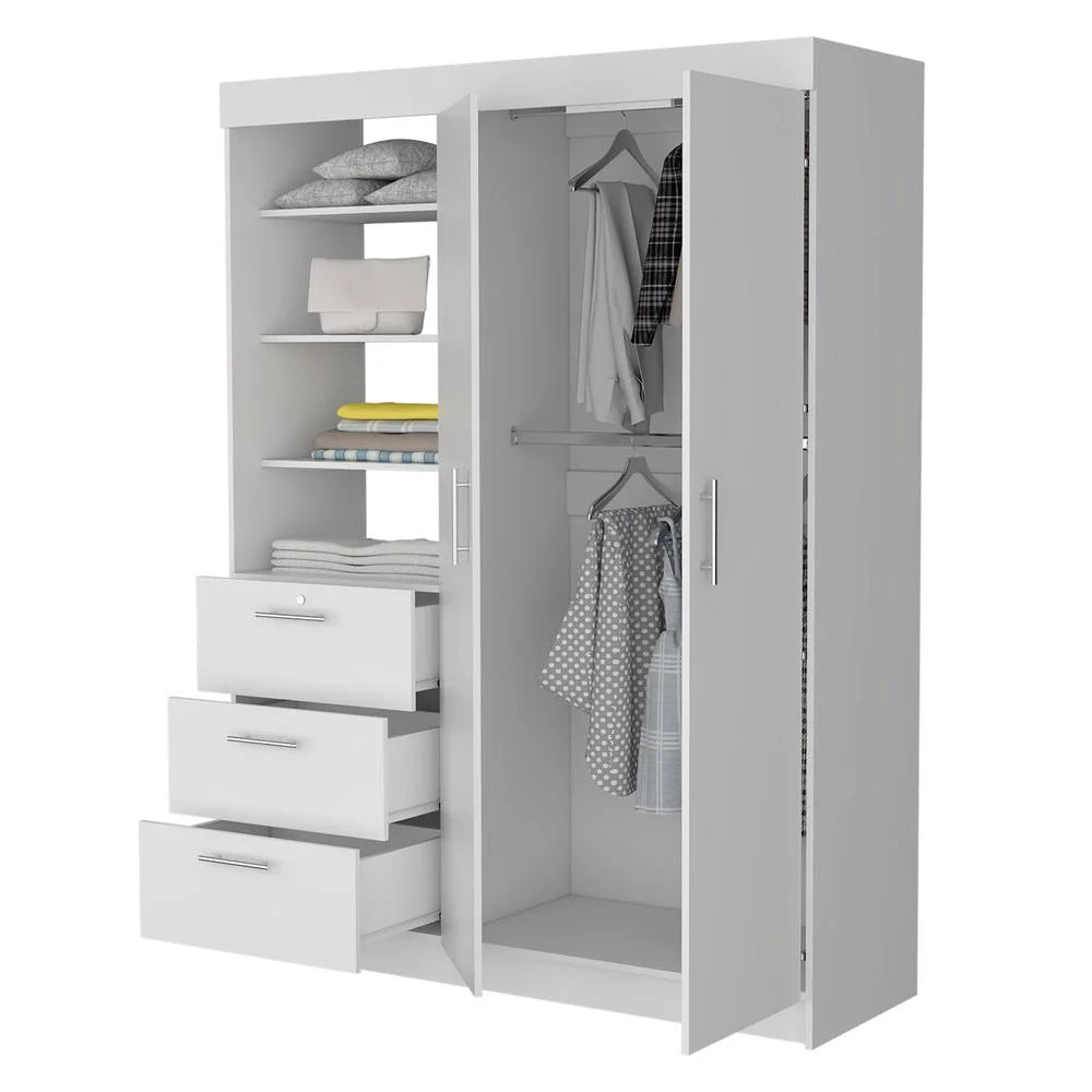 White 3 Drawers Armoire P36510