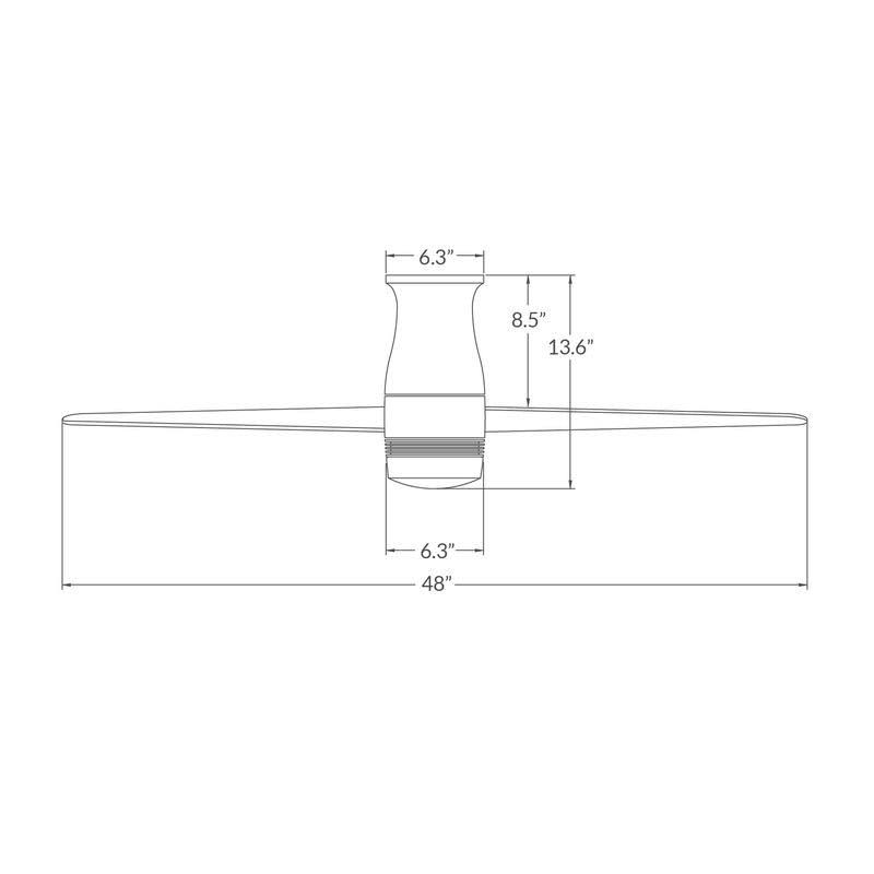 Velo Flush Ceiling Fan Z769