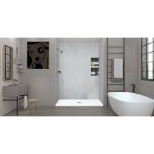 Cameo Single Threshold Shower Base with Center Drain Y8093