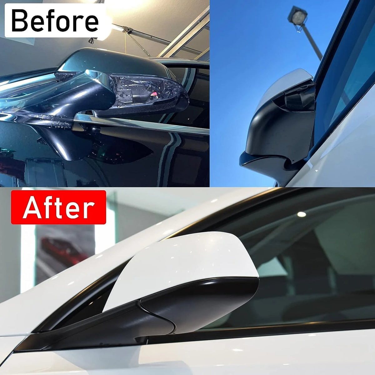 Black Driver Side Door Wing Mirror Cover Lower Holder M967927