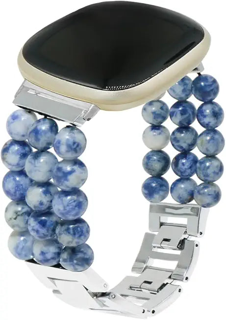 Beaded Stone Adjustable Metal Bracelet D6987
