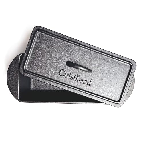 Rectangular Cast Iron Bread Loaf Pan with Lid L42485