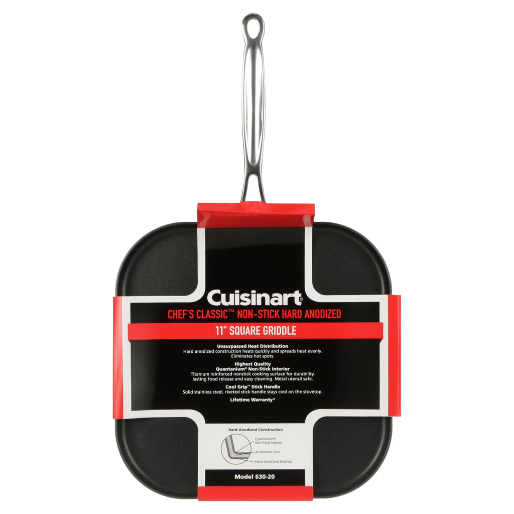 Non-Stick Hard Anodized 11" Square Griddle S3766