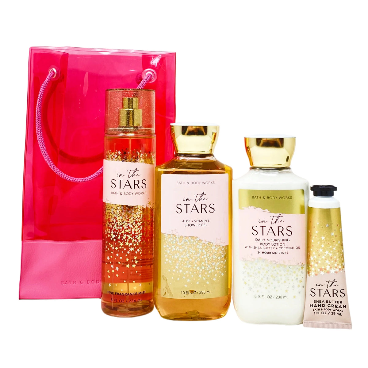 Fragrance Mist, Shower Gel, Body Lotion, Hand Cream Gift Bag Set F4004