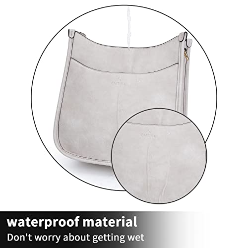 Vegan Leather Crossbody Shoulder Bag with 2PCS Adjustable Strap U2307