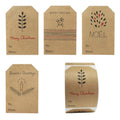 Christmas Gift Tag Adhesive Stickers, 2 x 3 Inch, Roll of 100 U427